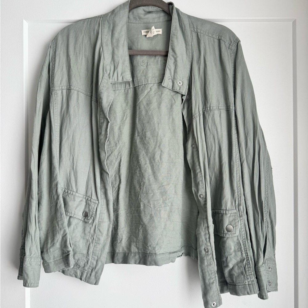 Christian Siriano Sage Utility Jacket
